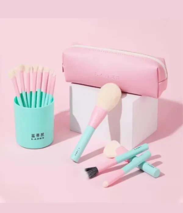 set 12 pzas Brochas de Maquillaje LADES