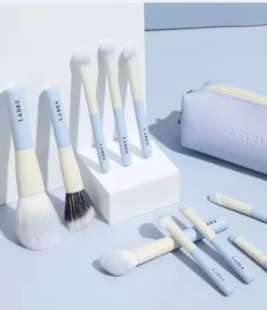 set 10 pzas brochas de maquillaje lades