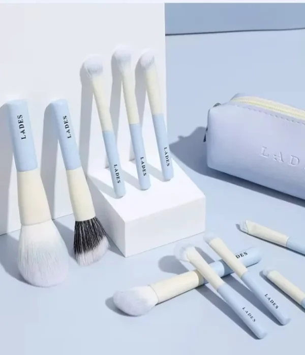 set 10 pzas brochas de maquillaje lades