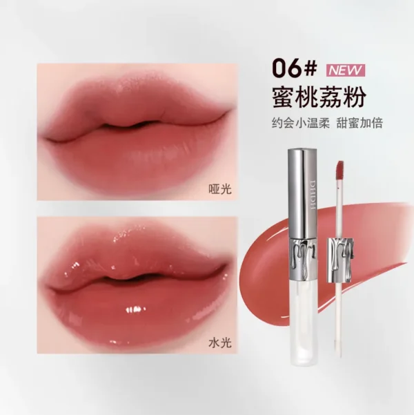 Labial Líquido Doble Punta Efecto Espejo
