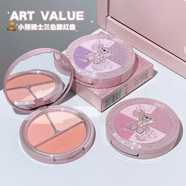 Little Bear Knight 3-Color Blush Palette ART VALUE