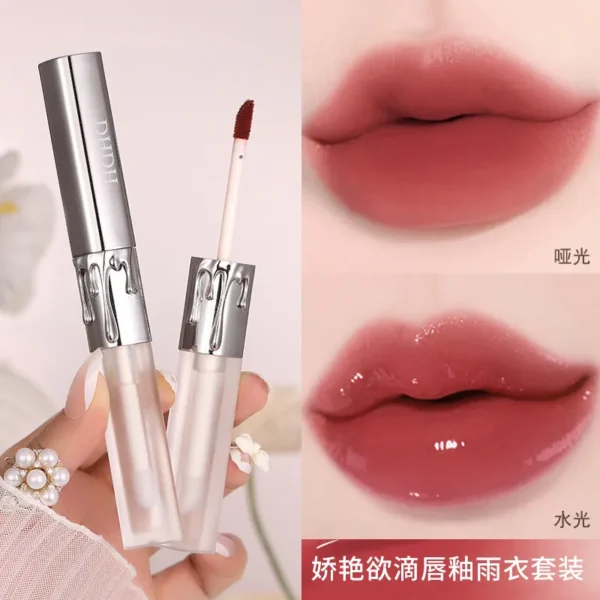 Labial Líquido Doble Punta Efecto Espejo