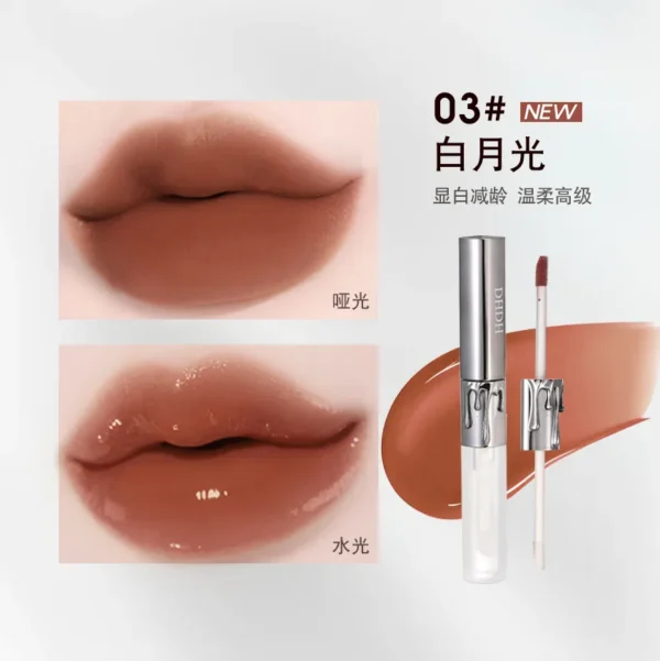 Labial Líquido Doble Punta Efecto Espejo