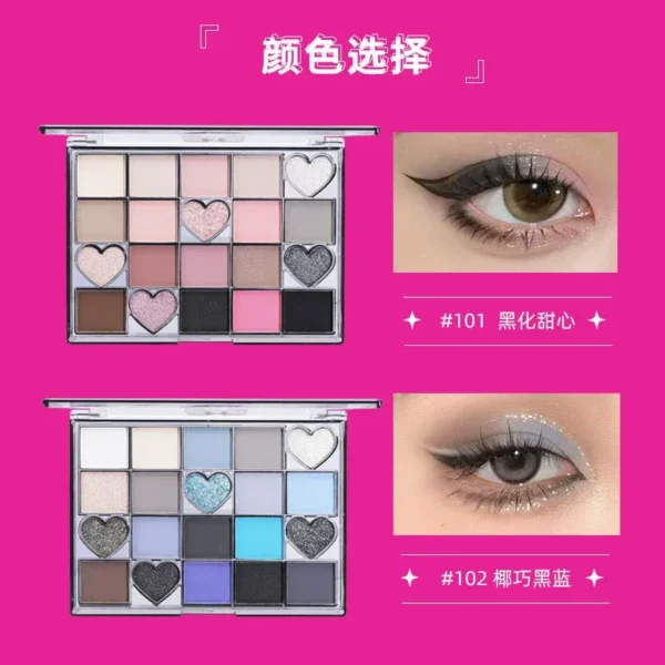 20-Color Eyeshadow Palette BIYA