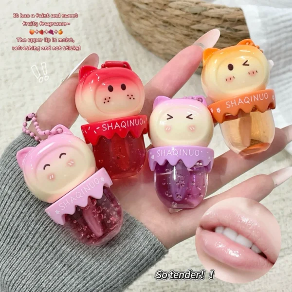 Cute Meow Fruit Extract Moisturising Lip Oil SHAQINUO